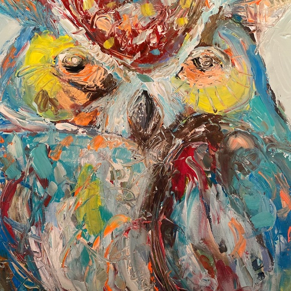 Original painting on canvas by  DorotaKormienkoArt 24x24x1inch - Picture 1 of 8